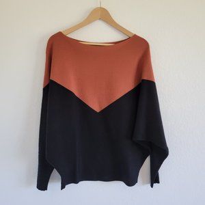 Flattering Color Block Sweater - High Reviews on Amazon NWT